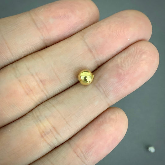 Bola 6mm Lisa 0.18gr / Oro Amarillo L720 18K