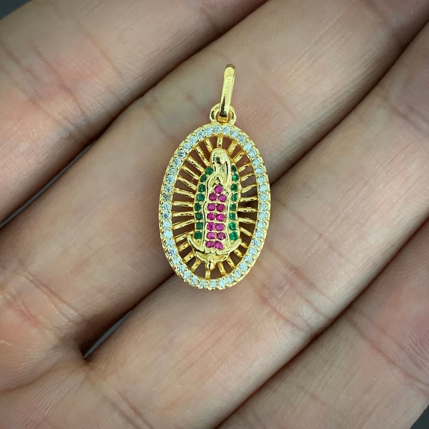 Dije Virgen Guadalupe 2.85gr / 2.7cm / Oro Amarillo L720 18K