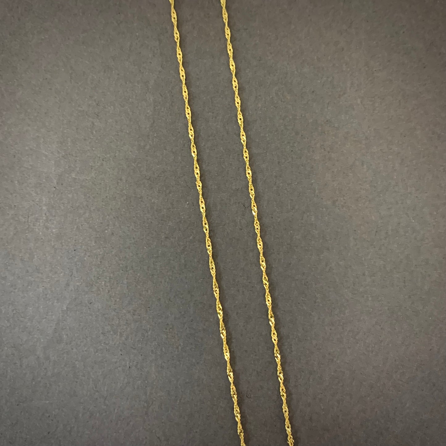 Cadena Singapur 1.1gr / 50cm / 1.04mm Oro Amarillo L750 +3 18K