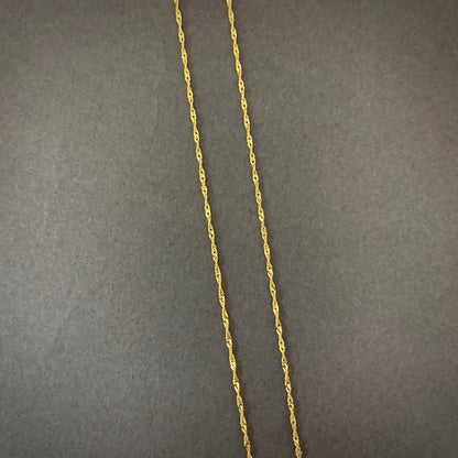 Cadena Singapur 1.1gr / 50cm / 1.04mm Oro Amarillo L750 +3 18K