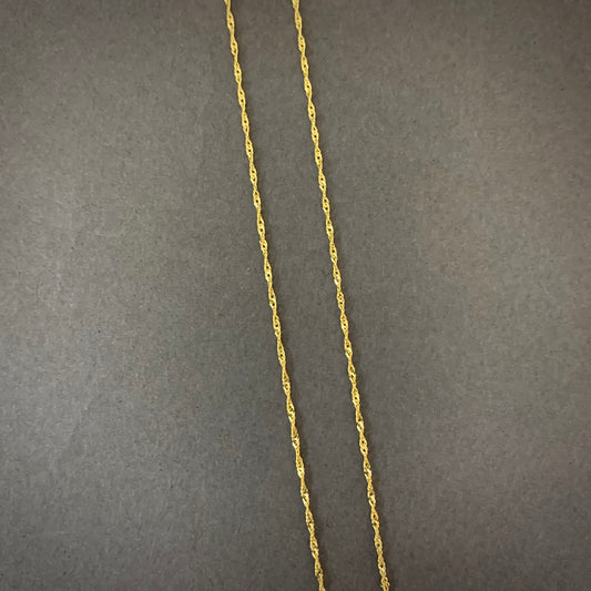 Cadena Singapur 1.1gr / 50cm / 1.04mm Oro Amarillo L750 +3 18K
