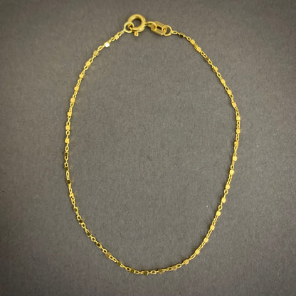 Pulso Aro Seguido Cuadrado 1.15gr / 17.5cm / 0.95mm Oro Amarillo L750 +4 18K