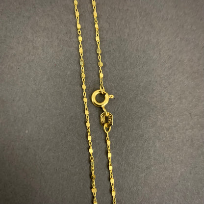 Pulso Aro Seguido Cuadrado 1.15gr / 17.5cm / 0.95mm Oro Amarillo L750 +4 18K