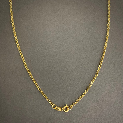 Cadena Roll On 2.26gr / 50cm / 2.3mm Oro Amarillo L750 +2 18K