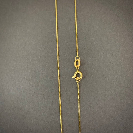 Cadena Veneciana 1.4gr / 50cm / 0.65mm Oro Amarillo L750 +1 18K