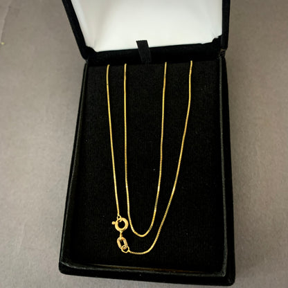 Cadena Veneciana 1.4gr / 50cm / 0.65mm Oro Amarillo L750 +1 18K