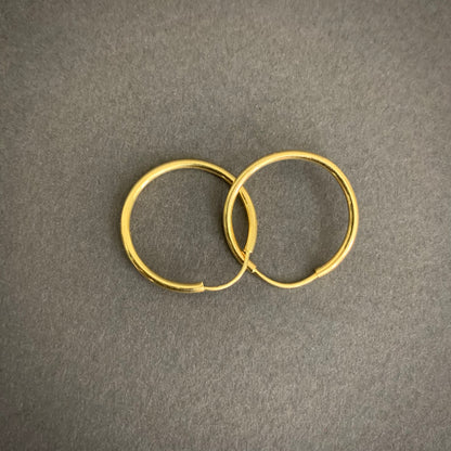 Candongas Imperdibles 1.2gr / 1.9cm / Oro Amarillo L720 18K