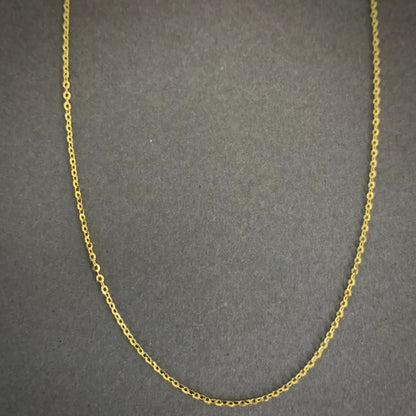 Cadena Aro Seguido 1.57gr / 50cm / 1.27mm Oro Amarillo L750 +1 18K