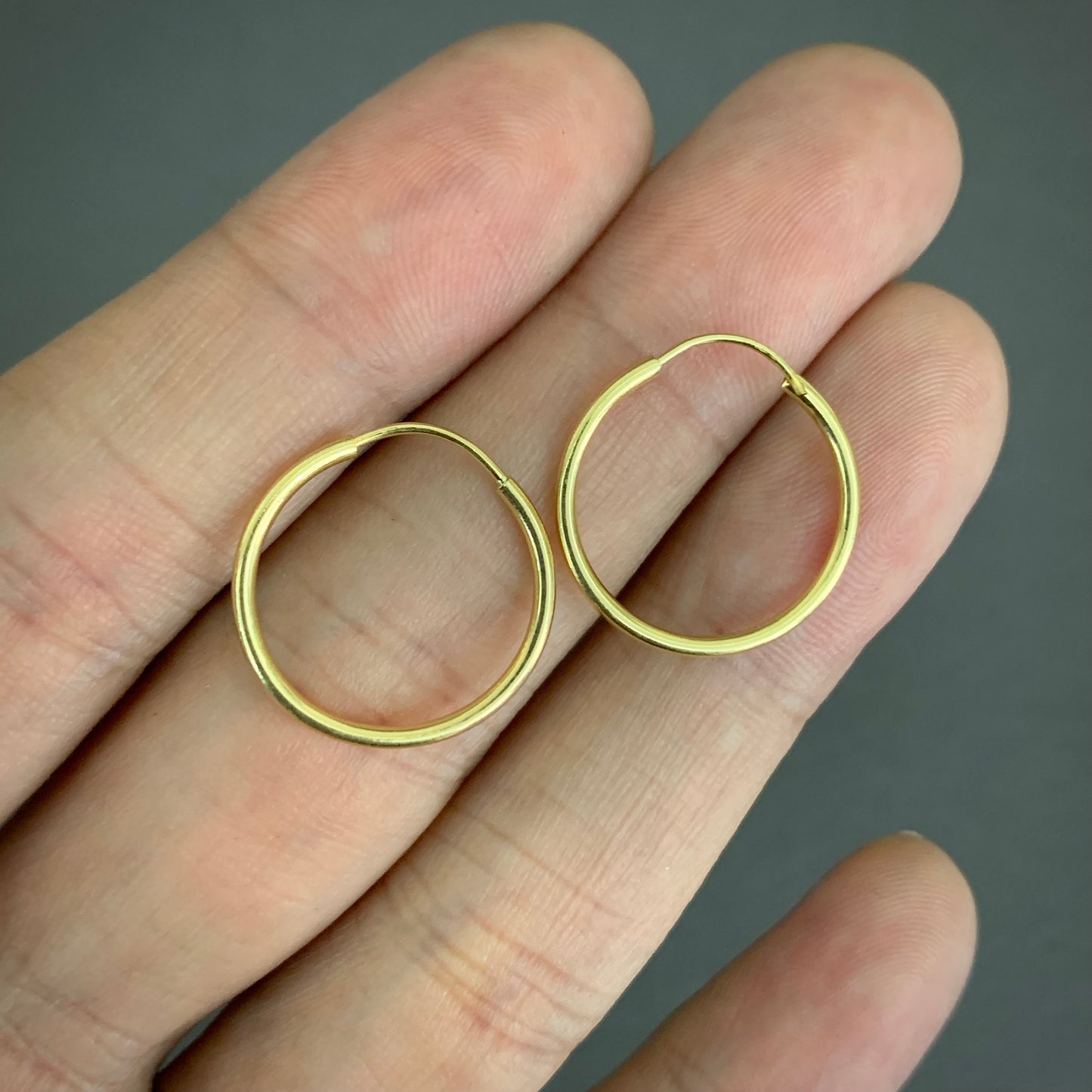 Candongas Imperdibles 1.2gr / 1.9cm / Oro Amarillo L720 18K