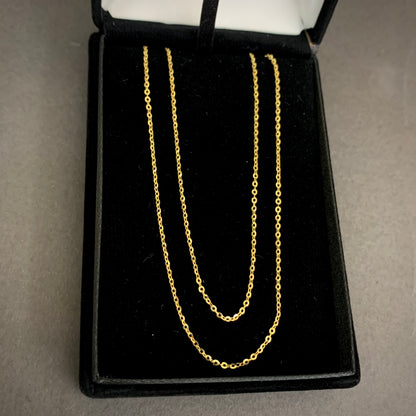 Cadena Aro Seguido 1.57gr / 50cm / 1.27mm Oro Amarillo L750 +1 18K