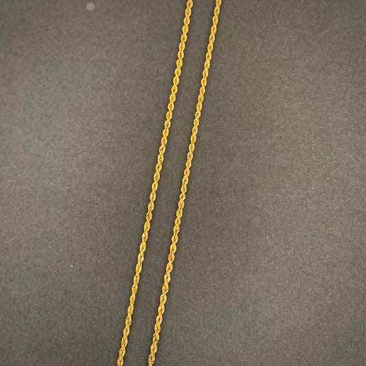 Cadena Lazo 1.47gr / 45cm / 1.65mm Oro Amarillo L750 +2 18K