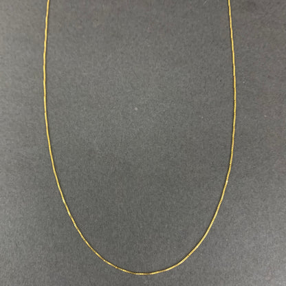 Cadena Veneciana 0.91gr / 40cm / 0.5mm Oro Amarillo L750 +3 18K