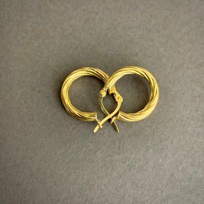 Candongas Entorchada 1.72gr / 1.9cm / Oro Amarillo L720 18K