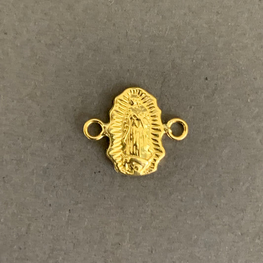 Herraje Virgen Guadalupe Silueta 0.5gr / 14mm Oro Amarillo L720 18K