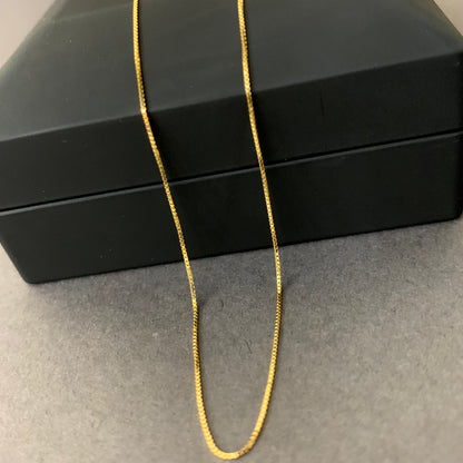 Cadena Veneciana 0.91gr / 40cm / 0.5mm Oro Amarillo L750 +3 18K