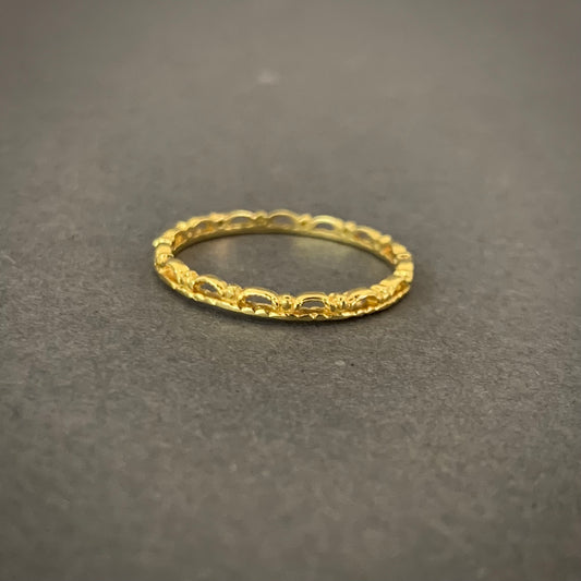 Anillo Trenzado 1.25gr / T7 / 2mm Oro Amarillo L720 18K