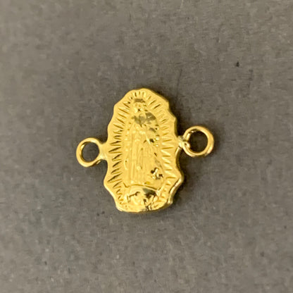 Herraje Virgen Guadalupe Silueta 0.5gr / 14mm Oro Amarillo L720 18K