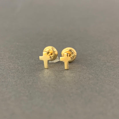Topos Cruz Lisa 0.58Gr / 5.8Mm Oro Amarillo L720 18K