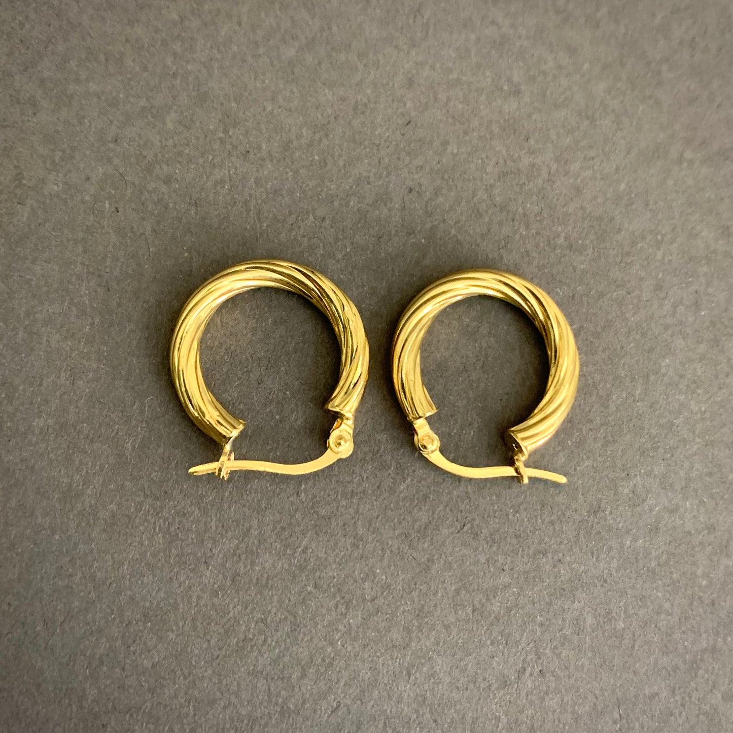 Candongas Entorchada 1.72gr / 1.9cm / Oro Amarillo L720 18K