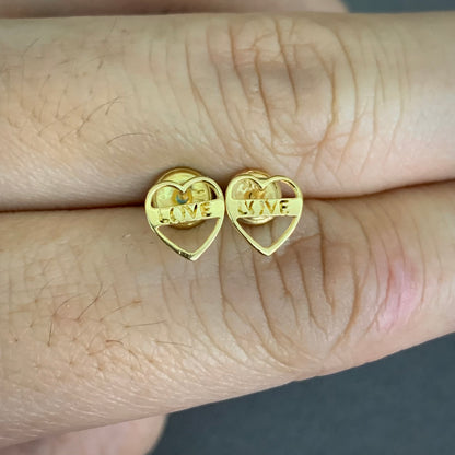 Topos Corazon Love 1.02gr / 7.5mm Oro Amarillo L720 18K