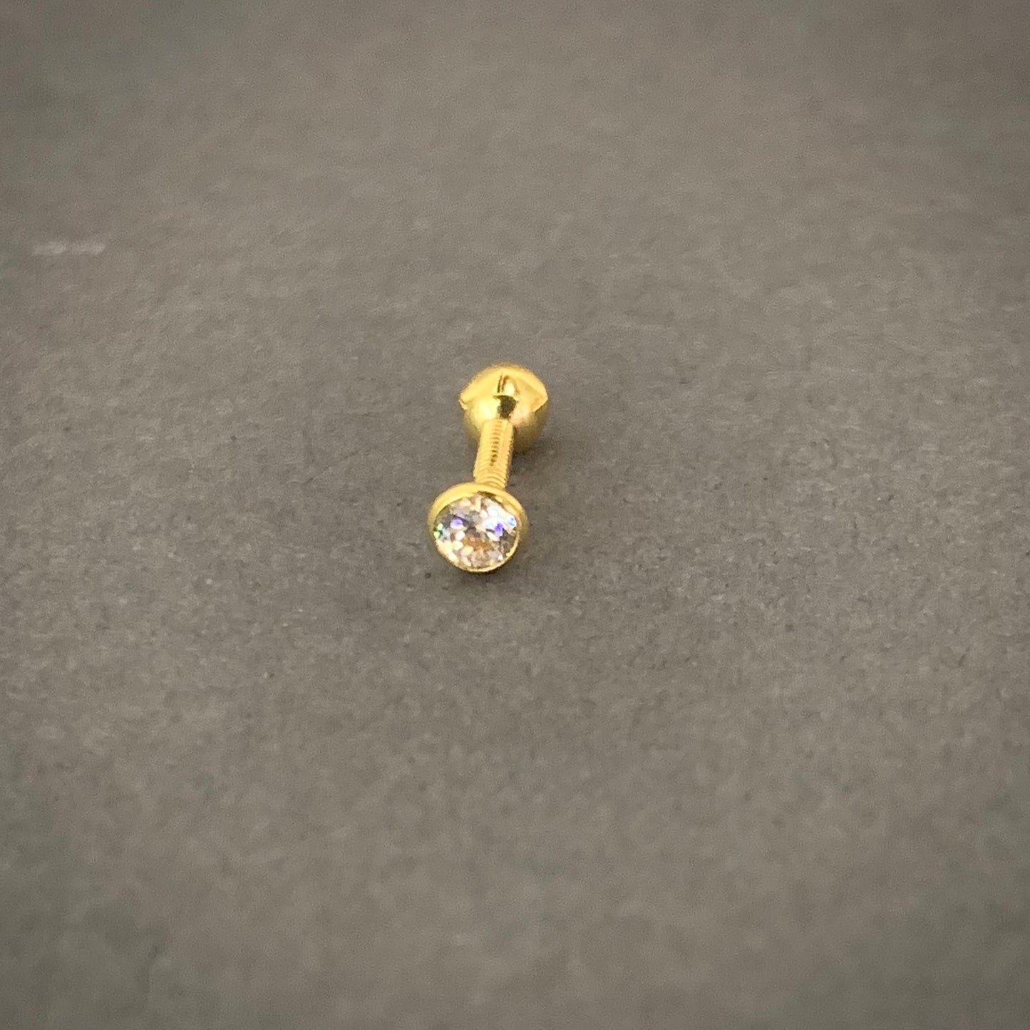 Piercing Circon 0.25gr / Oro Amarillo L720 18K