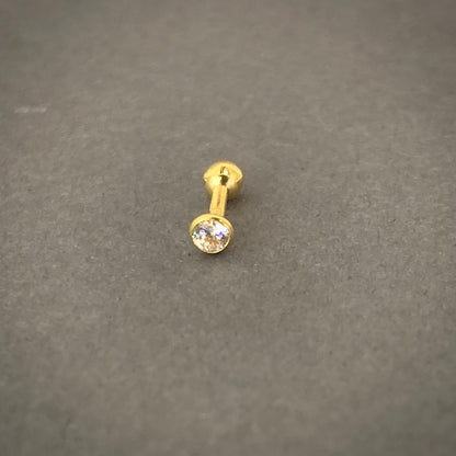 Piercing Circon 0.25gr / Oro Amarillo L720 18K