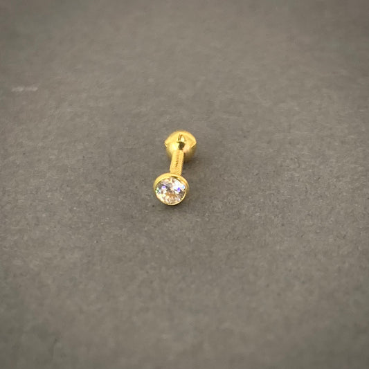 Piercing Circon 0.25gr / Oro Amarillo L720 18K