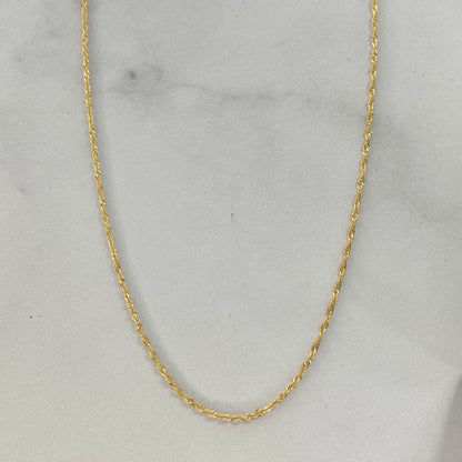 Cadena Singapur 1.76Gr / 60Cm / 1.3Mm Oro Amarillo L750 +3 18K