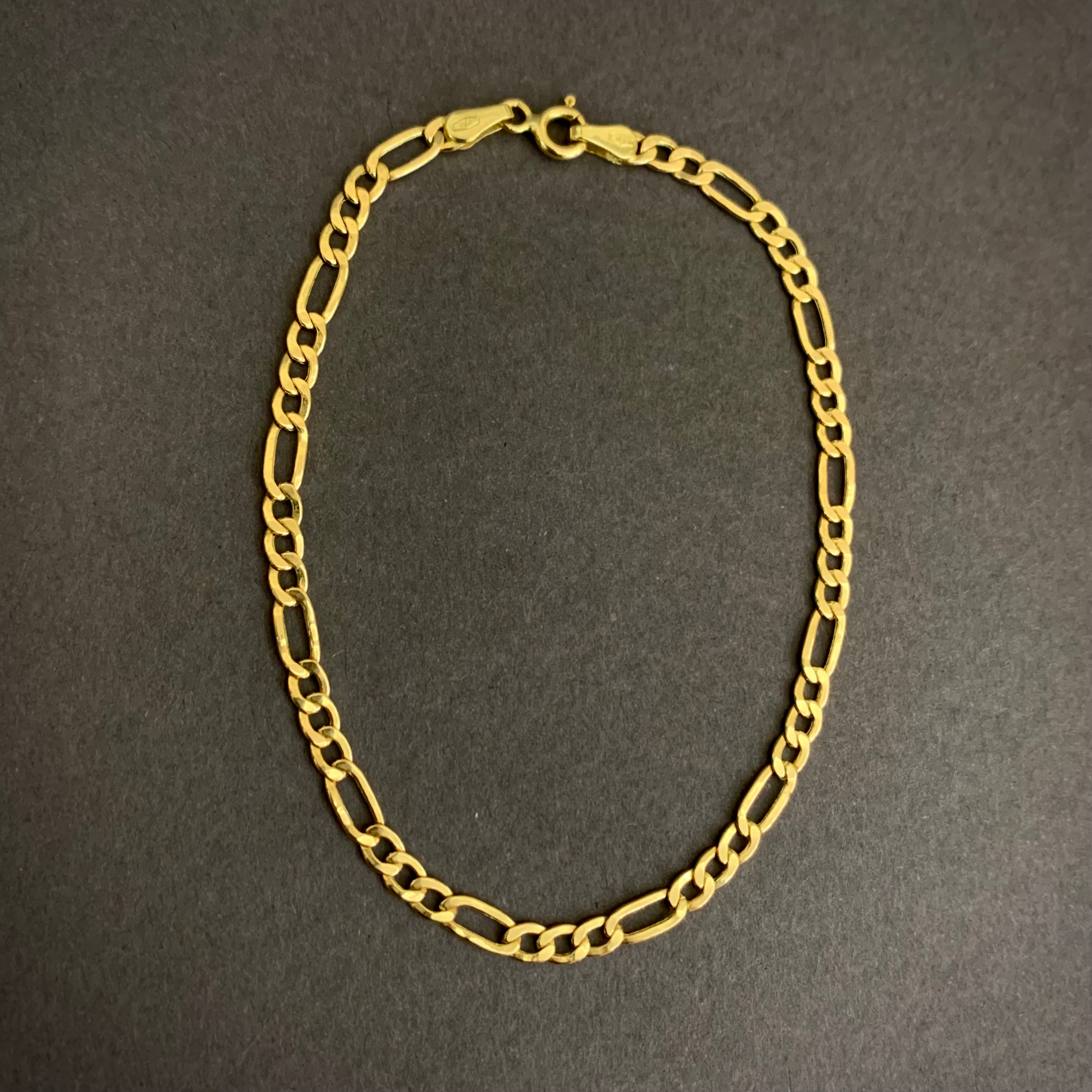 Pulso 3x1 1.68gr / 19cm / 3.4mm Oro Amarillo L750 +1 18K