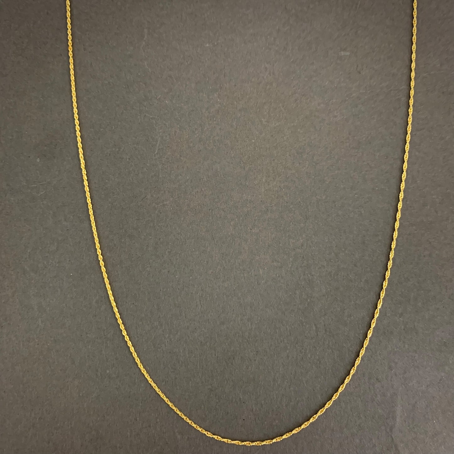 Cadena Mini Lazo 0.68gr / 60cm / 1mm Oro Amarillo L750 +4 18K