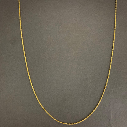 Cadena Mini Lazo 0.56gr / 50cm / 1mm Oro Amarillo L750 +4 18K