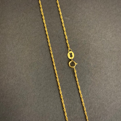 Cadena Mini Lazo 0.68gr / 60cm / 1mm Oro Amarillo L750 +4 18K