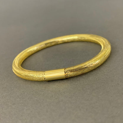 Pulso Aro Resortado Redondo 2.19gr / 5.45mm / Oro Amarillo L750 +4 18K
