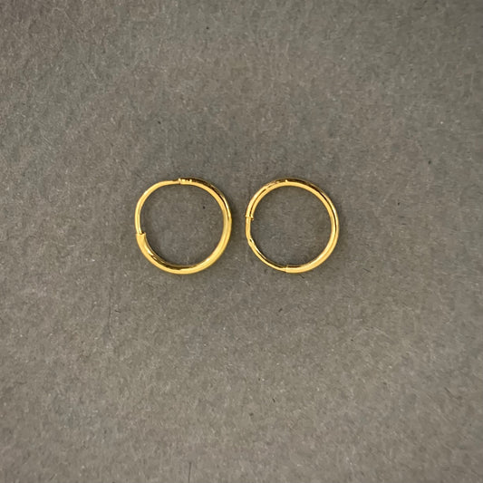 Candongas Lisa 1.54gr / 1.6cm / 2mm Oro Amarillo L720 18K