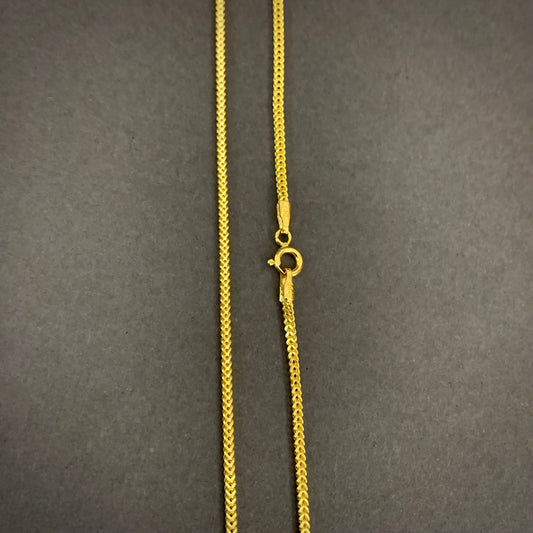 Cadena Franco 3.37gr / 45cm / 1.55mm Oro Amarillo L750 +1 18K