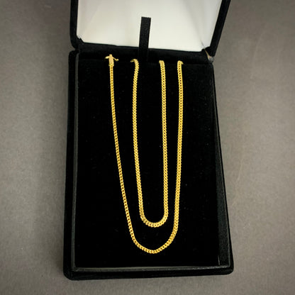 Cadena Franco 3.37gr / 45cm / 1.55mm Oro Amarillo L750 +1 18K