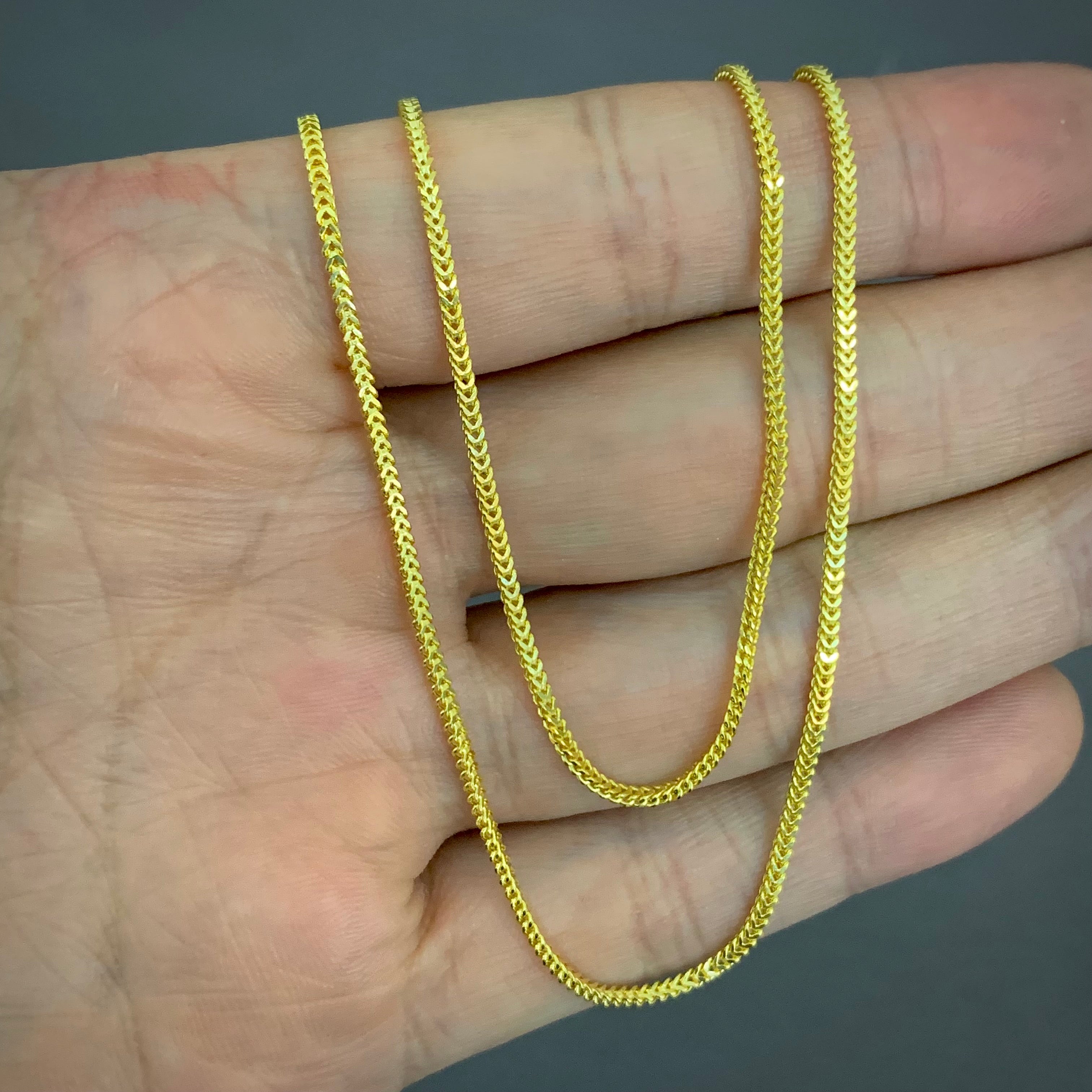 Cadena Franco 3.37gr / 45cm / 1.55mm Oro Amarillo L750 +1 18K