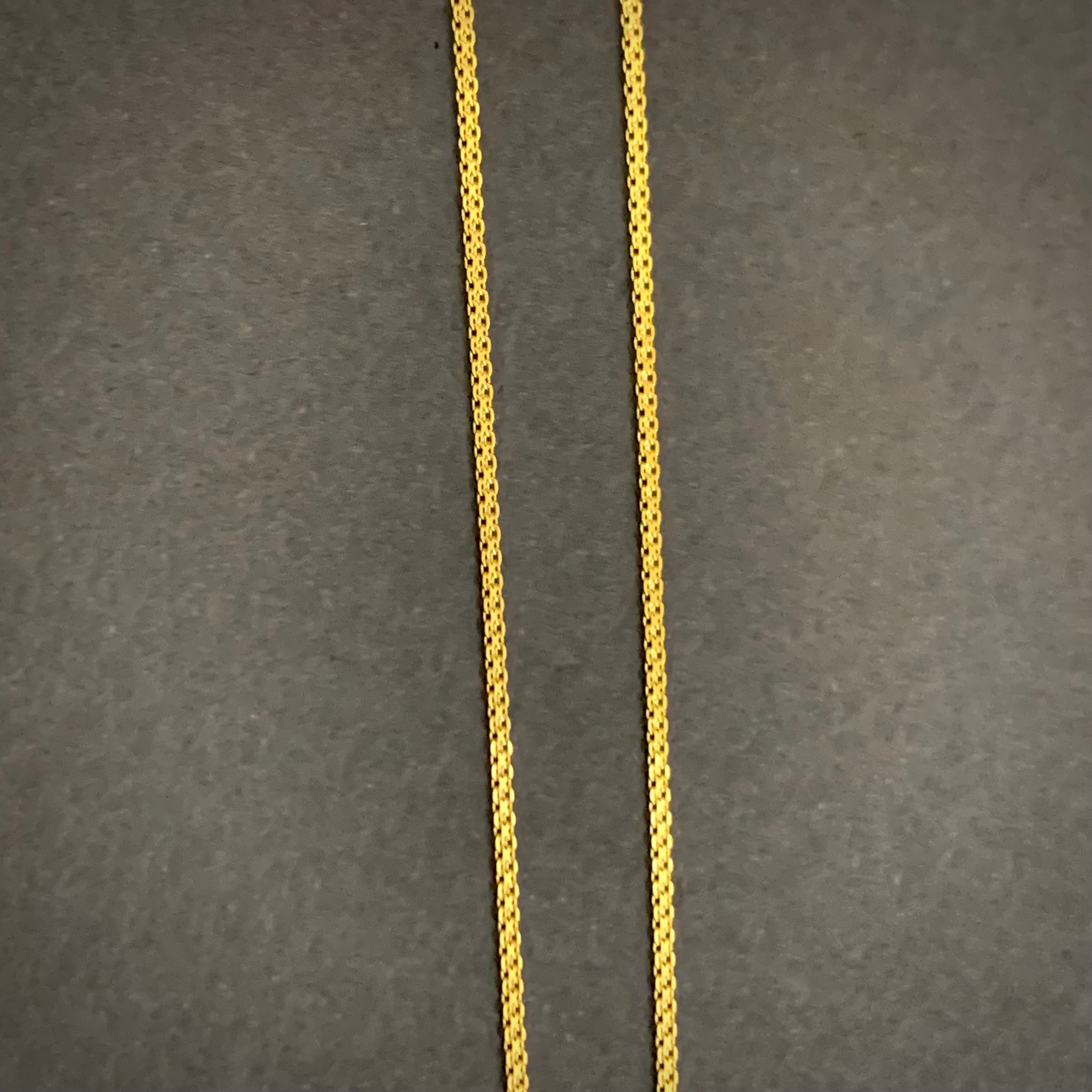 Cadena Mini China 1.55gr / 45cm / 1mm Oro Amarillo L750 +0 18K