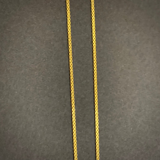 Cadena Mini China 1.55gr / 45cm / 1mm Oro Amarillo L750 +0 18K