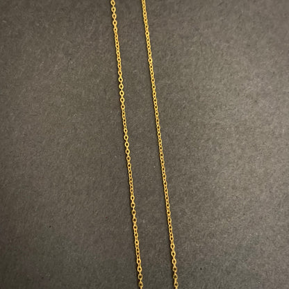 Cadena Aro Seguido 0.85gr / 50cm / 0.8mm Oro Amarillo L750 +2 18K