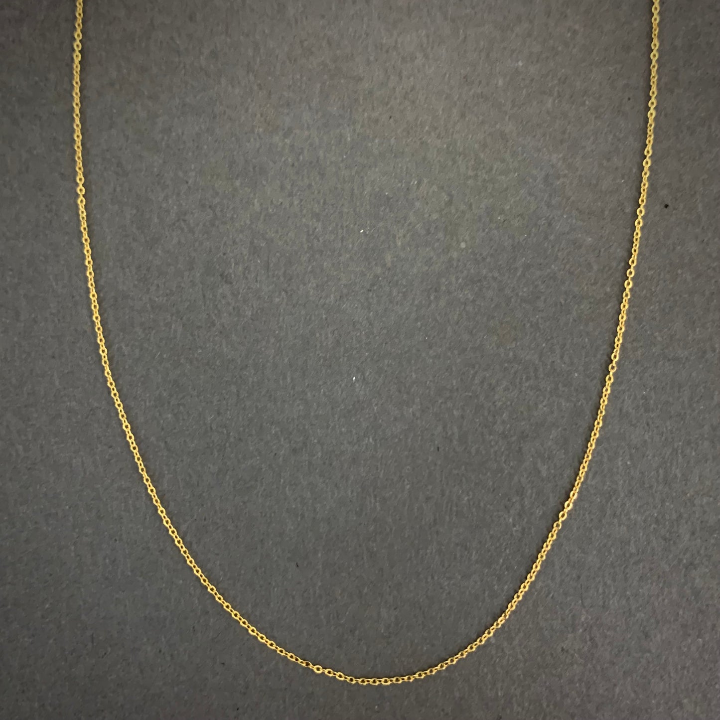 Cadena Aro Seguido 0.85gr / 50cm / 0.8mm Oro Amarillo L750 +2 18K