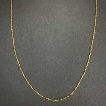 Cadena Aro Seguido 0.85gr / 50cm / 0.8mm Oro Amarillo L750 +2 18K