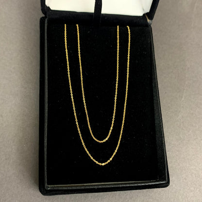 Cadena Aro Seguido 0.85gr / 50cm / 0.8mm Oro Amarillo L750 +2 18K