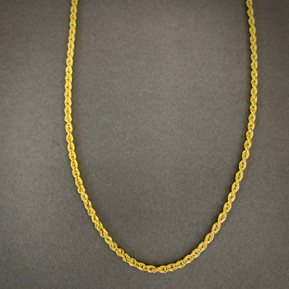 Cadena Lazo 4.5gr / 50cm / 2.75mm Oro Amarillo L750 +1 18K