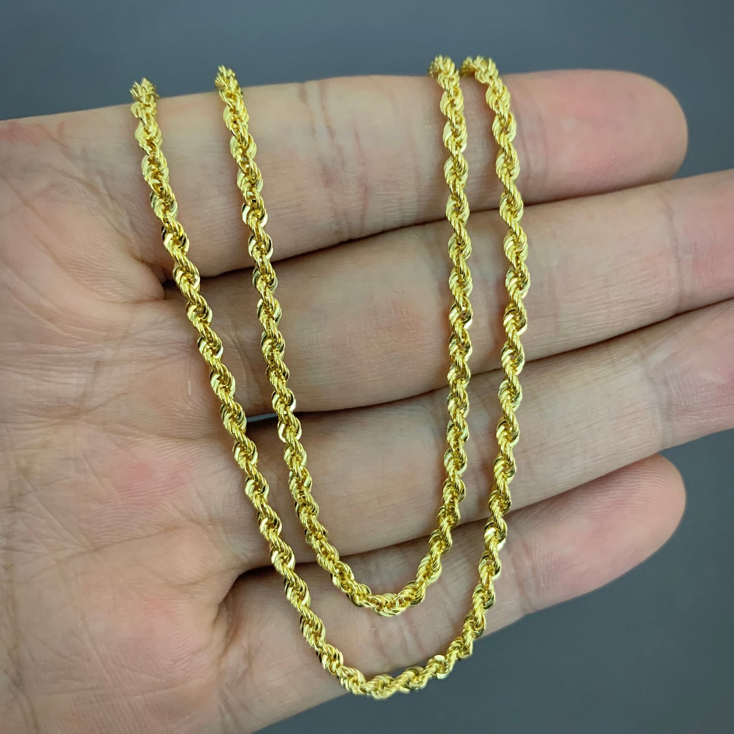 Cadena Lazo 4.5gr / 50cm / 2.75mm Oro Amarillo L750 +1 18K