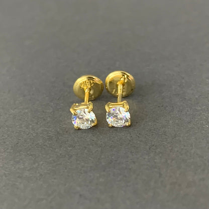 Topos Circon Blanco 1Gr / 4.5Mm Oro Amarillo L720 18K