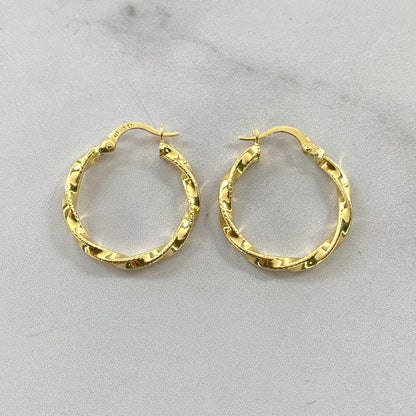 Candongas Entorchadas 1.87Gr / 23Mm Oro Amarillo L720 18K