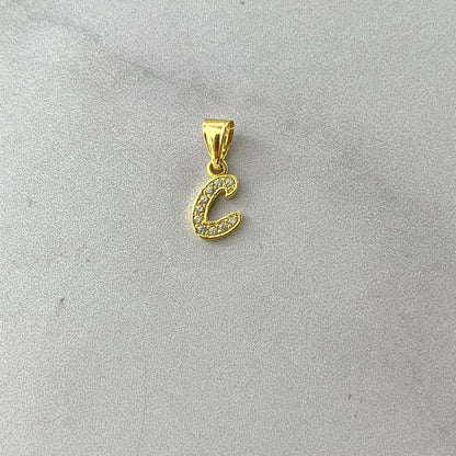 Dije Letra C Circones 0.31Gr / 12.9Mm Oro Amarillo L720 18K